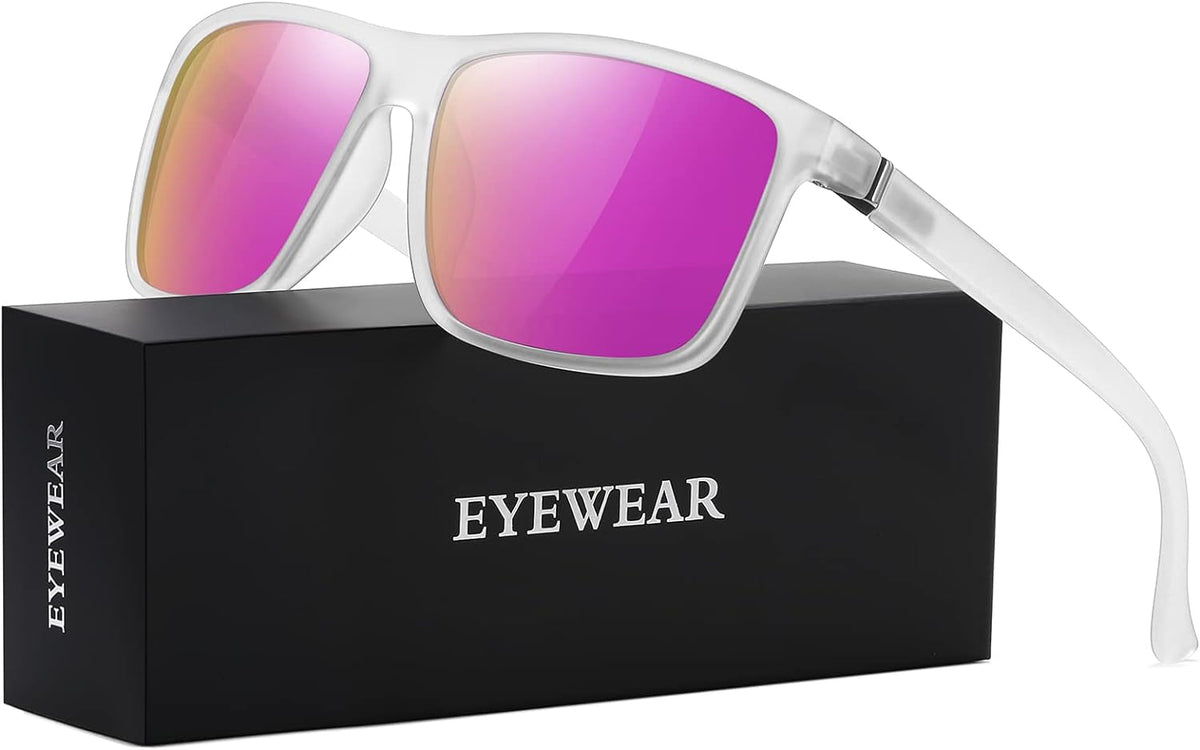 Sunglasses Men Polarized Sunglasses for Mens and Womens,Black Retro Sun Glasses Driving Fishing UV400 Protection