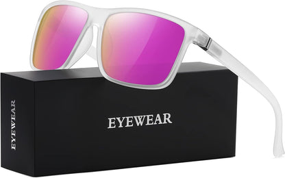 Sunglasses Men Polarized Sunglasses for Mens and Womens,Black Retro Sun Glasses Driving Fishing UV400 Protection