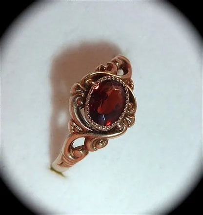 Dazzling Bridal  Wedding Jewelry Luxury Ring Red Ruby Anniversary Gift Party Engagement Premium Jewelry Christmas Gift Ring Size 4-12