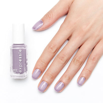 expr, Quick-Dry Nail Polish, 8-Free Vegan, Translucent Lavender Gray, Skip The Track, 0.33 fl oz