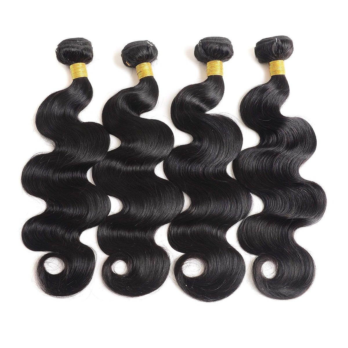 14A Human Hair Bundles 14 16 18 20 Inch 4 Bundles Human Hair 100% Unprocessed Brazilian Virgin Hair Bundles Deals Quick Weaves Hair Extensions