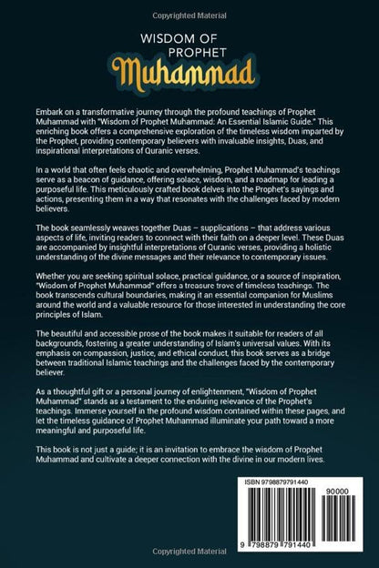 Wisdom of Prophet Muhammad: an Essential Islamic Guide with Duas and Inspirational Quran Interpretations for the Contemporary Believer | Islamic Books / Gifts