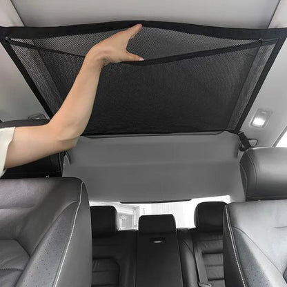 Car Roof Storage Net Pocket Universal Car Storage Net Pocket Pouch Bag Storage Easy To Install Car Accessories Auto Products