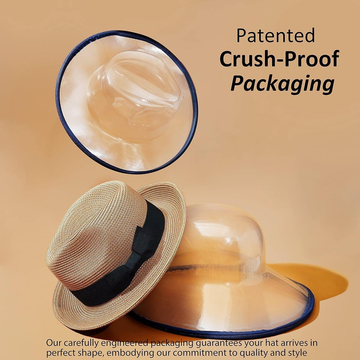 Men'S Straw Fedora Sun Hats
