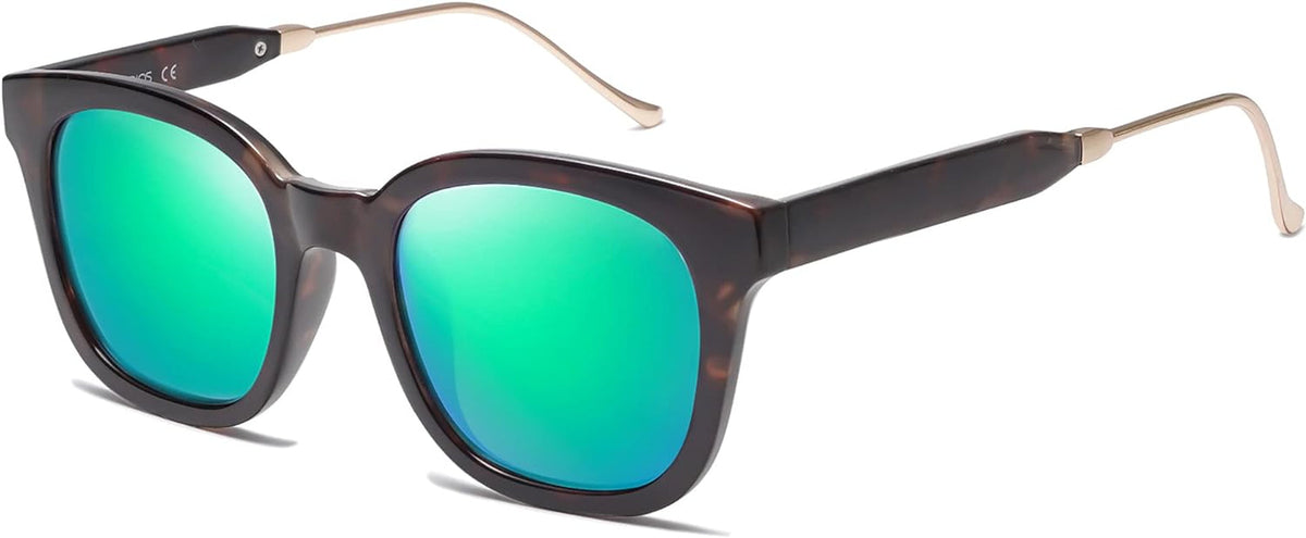 Classic Square Polarized Sunglasses for Women Men Retro Trendy UV400 Sunnies SJ2050