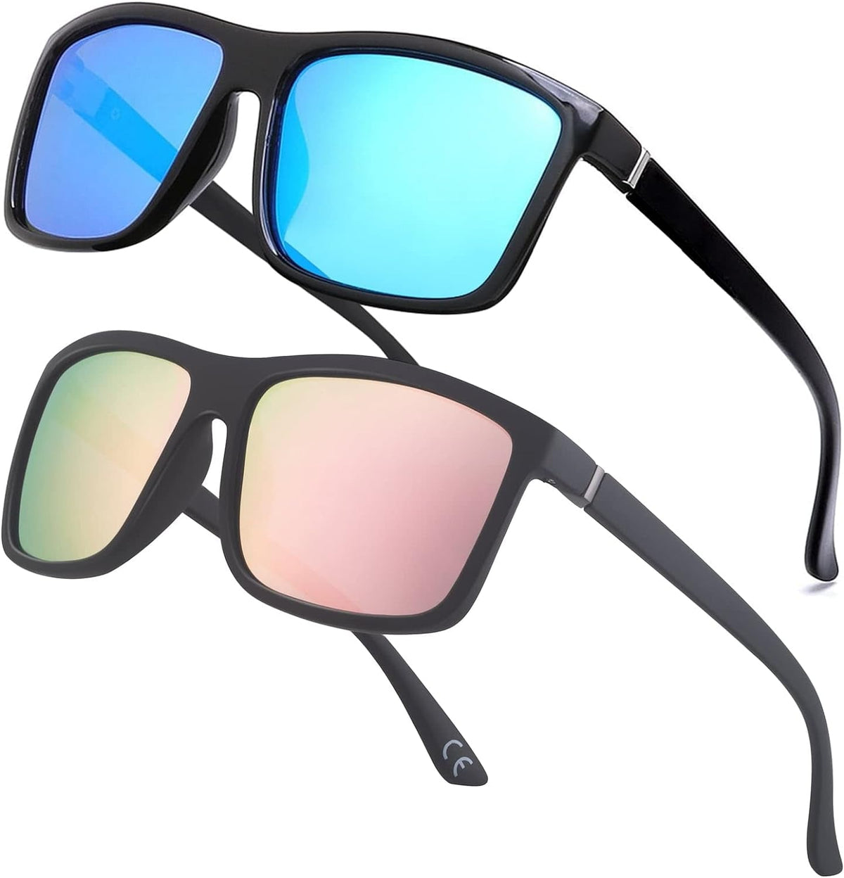 Men's Sports Polarized Sunglasses Square Frame Glasses NP1007