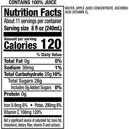 Mott'S 100% Apple Juice 86 Fl. Oz., 2 Pk.