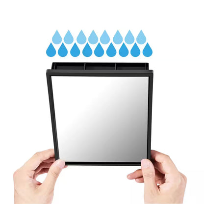 6.5 In. X 8 In. Tabletop Makeup Mirror in Black