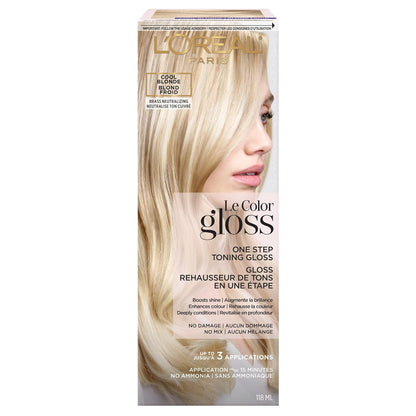 Le Color One Step Hair Toning Gloss, Cool Blonde, 4 Ounce