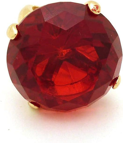 Women'S Extra Big Crystal Colorful Stone Stretch Ring