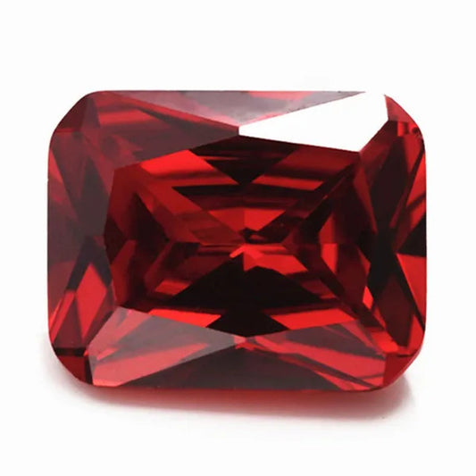 Unheated 9.90 Cts Natural Mined 10mmx12mm Sri-Lanka Ruby Emerald Rectangle Cut VVS Gem