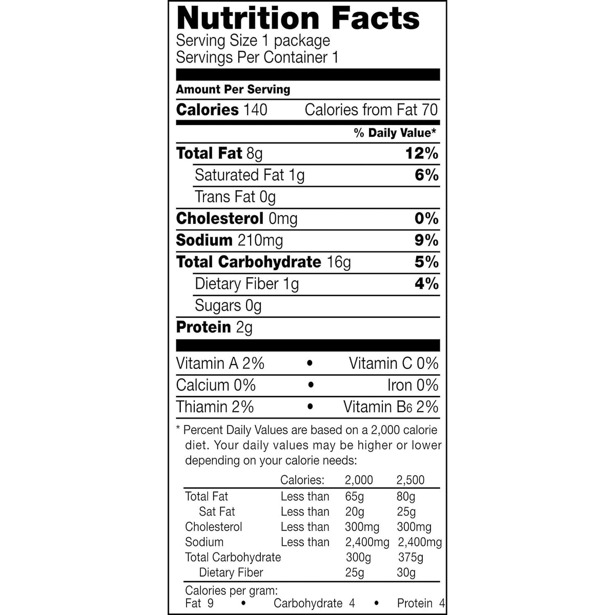 Flavored Tortilla Chips, Nacho Cheese, 1 Ounce (Pack of 104)