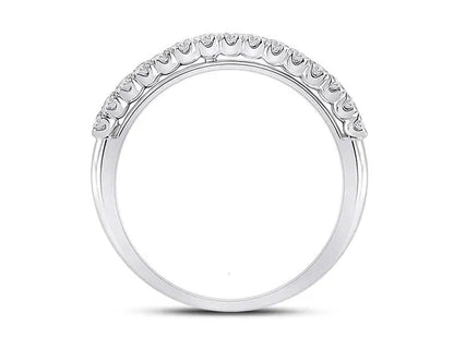 1.50 Carat (ctw G-H, I1-I2) Emerald-Cut Diamond Engagement Ring and Wedding Band in 14K White Gold