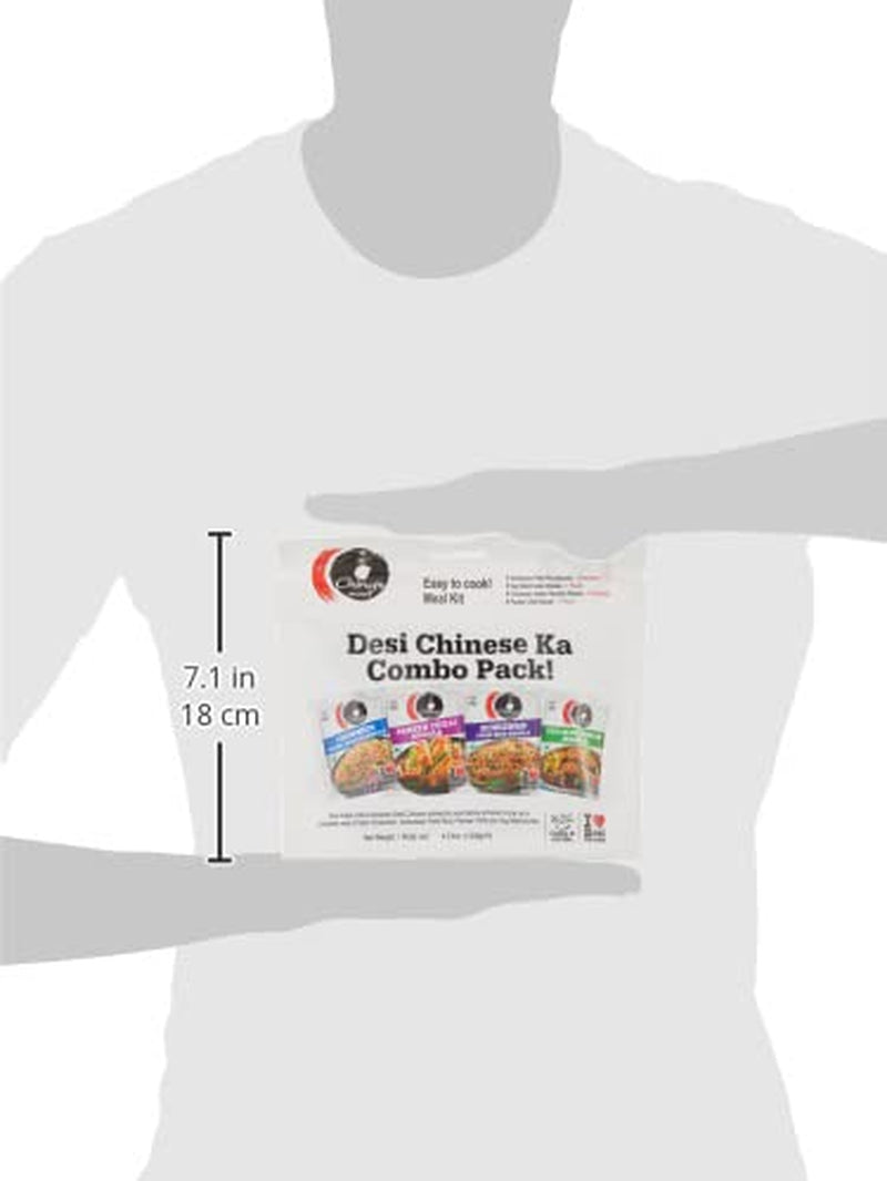 Desi Chinese Ka Combo Pack - Chowmein, Schezwan, Fried Rice, Paneer Chilli and Veg Manchurian - 120 Gram