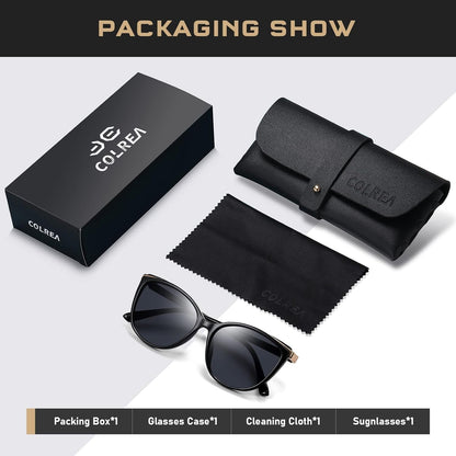 Trendy Cat Eye Sunglasses for Women Fashion Cateye UV400 Protection Glasses CL22017