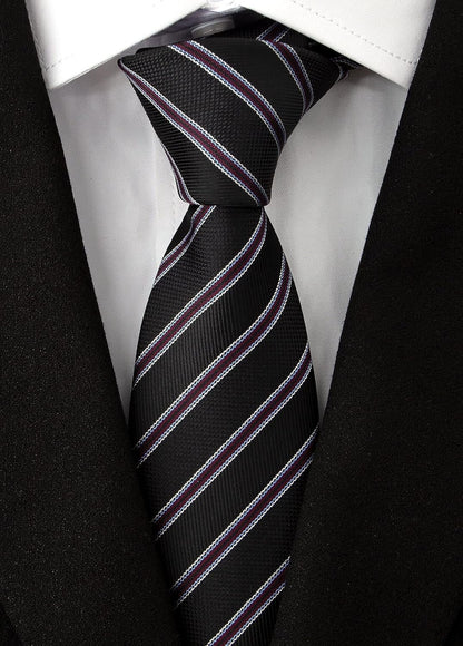 Extra Long Ties for Men Big and Tall Neckties Woven Jacquard Classic Neck Tie Business Wedding