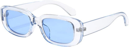 Rectangle Sunglasses for Women Men Trendy Retro Fashion Sunglasses UV 400 Protection Square Fram