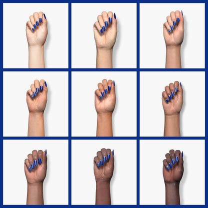 Salon-Quality Nail Polish, 8-Free Vegan, Push Play Collection, Blue,Push Play 0.46 Oz