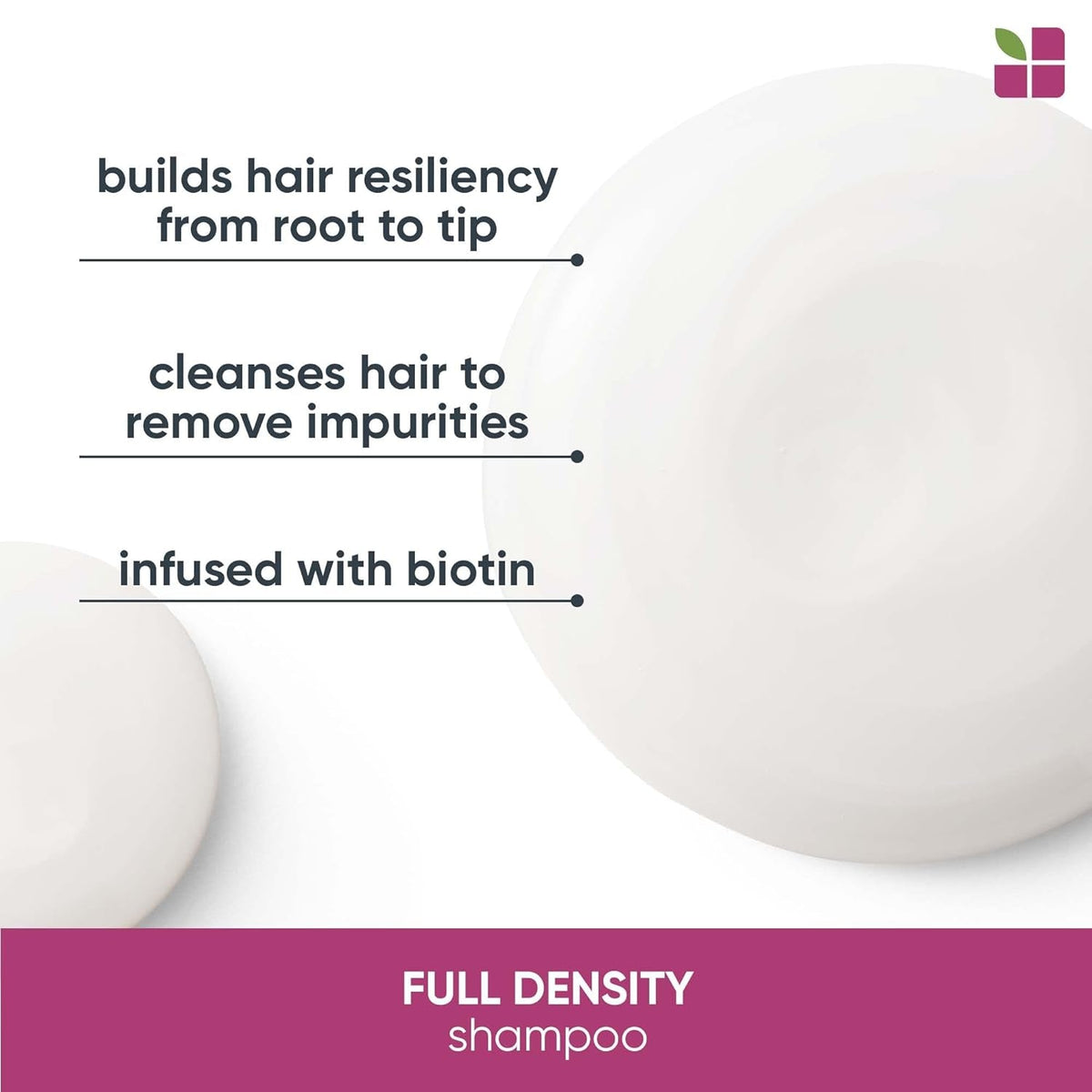 Biolage Full Density Thickening Shampoo - Provides Volume for Fuller & Thicker Hair with Biotin, for Thin & Fine Hair, Vegan and Paraben & Silicone Free