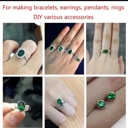 Emerald Natural AAAA 9.0Mm Colombia Emerald Corundum Spinel Square Shapes 5.70 Carats Jewelry Diy Green Gem AAAAA