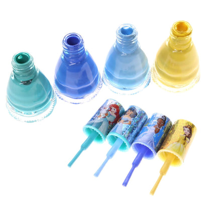 Disney Princesses Super Sparkly Peel-Off Nail Polish Deluxe Present Set for Girls, 18 Colors