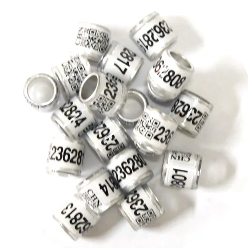 50 Pcs Mixed Color Dove Bands Bird Foot Ring Species Identify Training Rings Pet Bird Label Sign for Pigeon Dove Chicks Small Poultry Pet Supplies ZIO