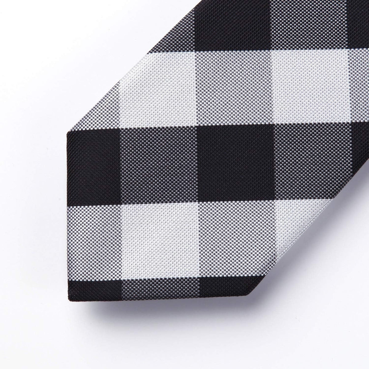 Ties for Men Formal Business Plaid Checked Mens Ties and Pocket Square Set Classic Wedding Necktie Handkerchief