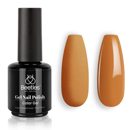 Beetles Gel Nail Polish, 1 Pcs 15ml White Color Soak Off Gel Polish Nail Art Manicure Salon DIY Gel Nail Design Decoration at Home Nail Lamp Needed Nails Minicure Kit Gift