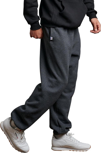 Men'S Dri Power Fleece Elastic Bottom Sweatpants, Relaxed Fit, Moisture Wicking, with or without Pockets
