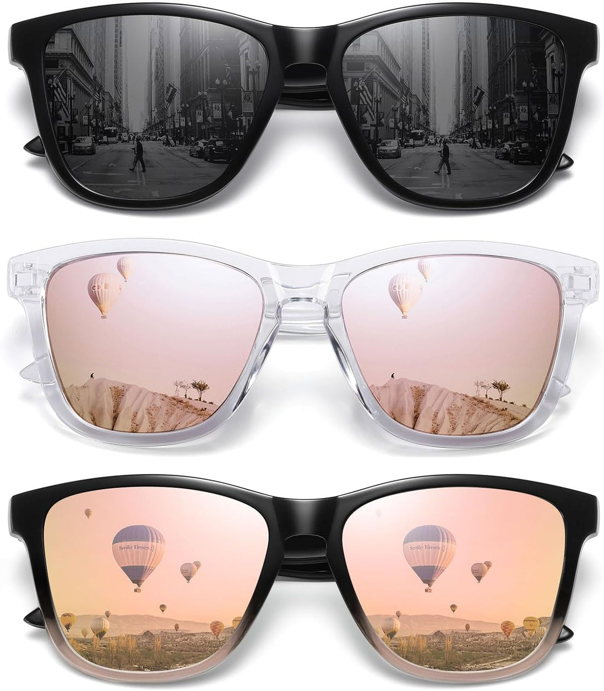 Polarized Sunglasses for Women Men Trendy Classic Retro Designer Style Fashion UV400 Protection