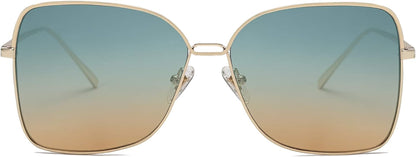 Classic Trendy Square Oversized Sunglasses Womens Mens UV400 Big Large Designer Shades SJ1082
