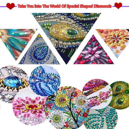100 Styles DIY Butterfly Flower Diamond Painting Tassel Leather Bookmark 5D Fashion Cross Stitch Craft Christmas Gift @#A11