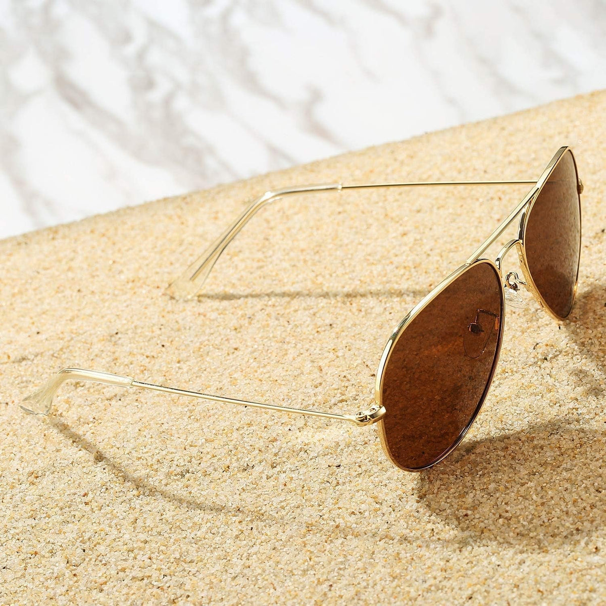 Aviator Sunglasses for Men Women Classic Polarized UV400 Protection