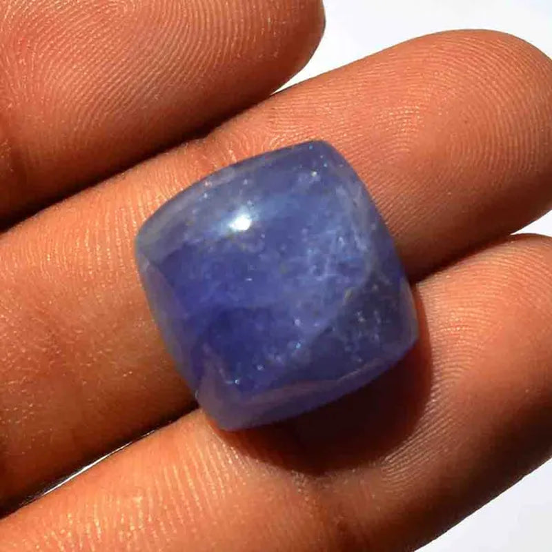 31 Carat Natural Tanzanite Gemstone Loose Cabochon, Healing Crystal, Square Shape, Craft Supplies G22544
