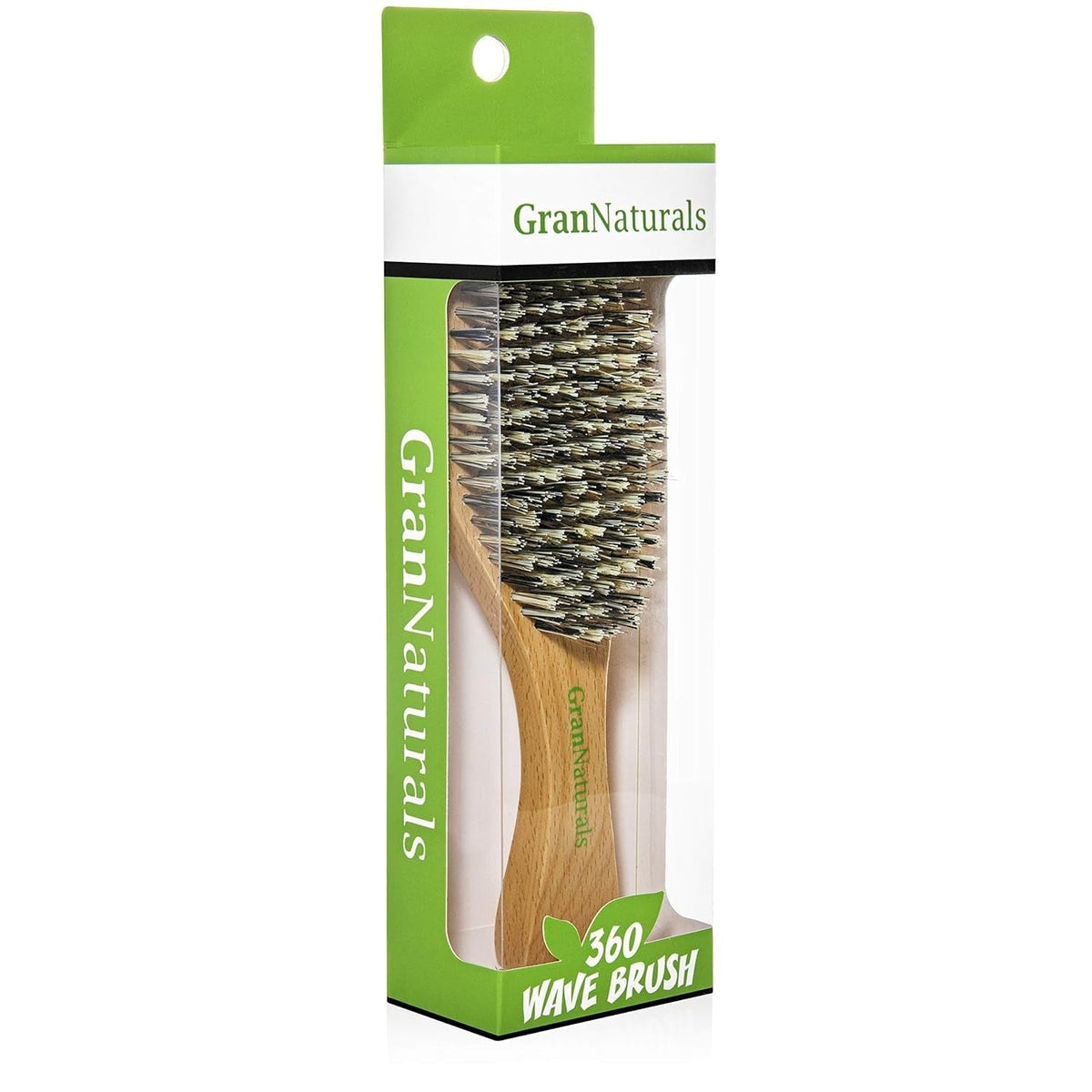 Extra Hard Wave Brush - Curved Boar & Extra Hard Nylon Bristle Hair Brush for 360 Waves