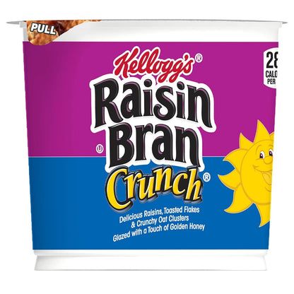 Kellogg'S  Crunch Breakfast Cereal Cups, Fiber Cereal, Made with Real Fruit, Original, 33.6Oz Case (12 Cups)