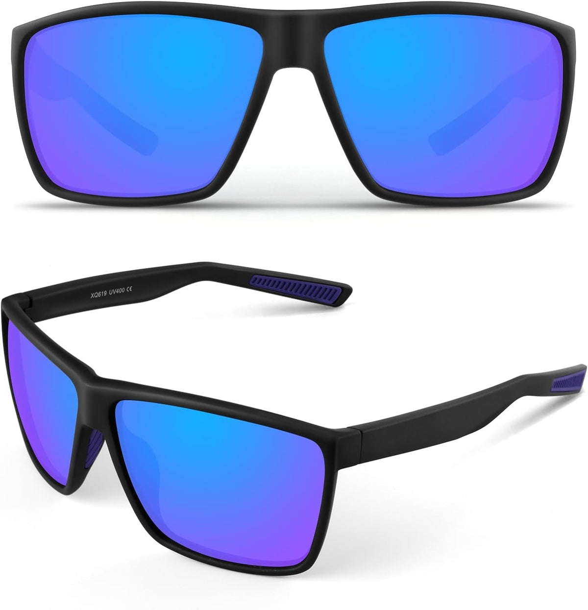 Polarized Sports Sunglasses For Men Women,Sports Sunglasses For Baseball Running Cycling TR90 Frame UV400 Protection
