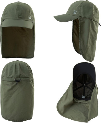 L/XL/XXL UV50+ Waterproof Neck Flap Baseball Sun Cap