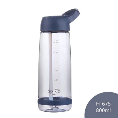 550/800/1000Ml Water Bottle with Straw, Portable Sports Shaking Bottle, Fitness Bottle, Children's Bottle, Baby Bottle