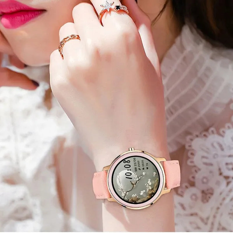 7.3mm Ultra Thin Multifunction Sport Smart Watches for Man Woman 2020 Intelligent Smartwatch Rose Gold Smartwatch Fitness Tracker Bracelet Blood Pressure for Android Ios[<>]