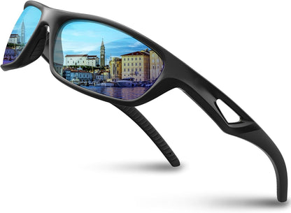 Polarized Sports Sunglasses Driving Sunglasses Shades for Men Women Tr90 Frame for Cycling Fishing Running RB831