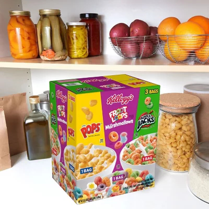 Kellogg'S Cereal, Variety Pack 37.3 Oz., 3 Pk.