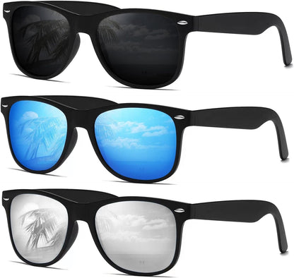 Sunglasses Men Polarized Sunglasses for Womens Trendy Retro Mirror Lens for Driving Fishing UV400 Protection