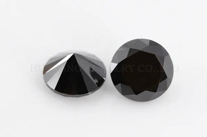 0.5ct 5mm  Round Brilliant Cut Black Moissanite Loose Stone VVS1 Excellent Cut Jewelry Making Stone