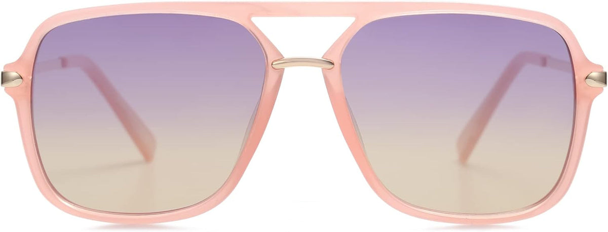 Sunglasses for Women & Men, Square, Retro, Polarized Lens, Trendy Aviator, 90s Shades