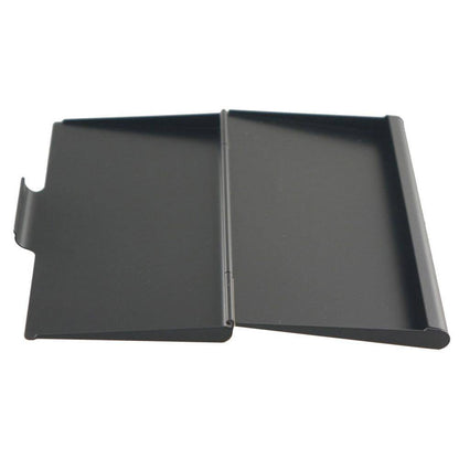 Mallory Matte Black Stainless Steel Business Card Holder