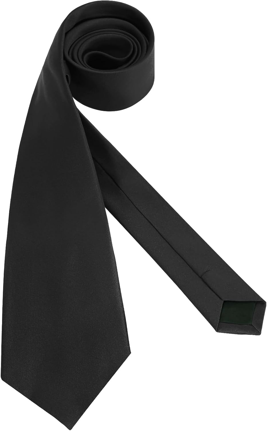 Men'S Ties Solid Pure Color 3.15" (8CM) Necktie Plain Formal Black Ties for Men