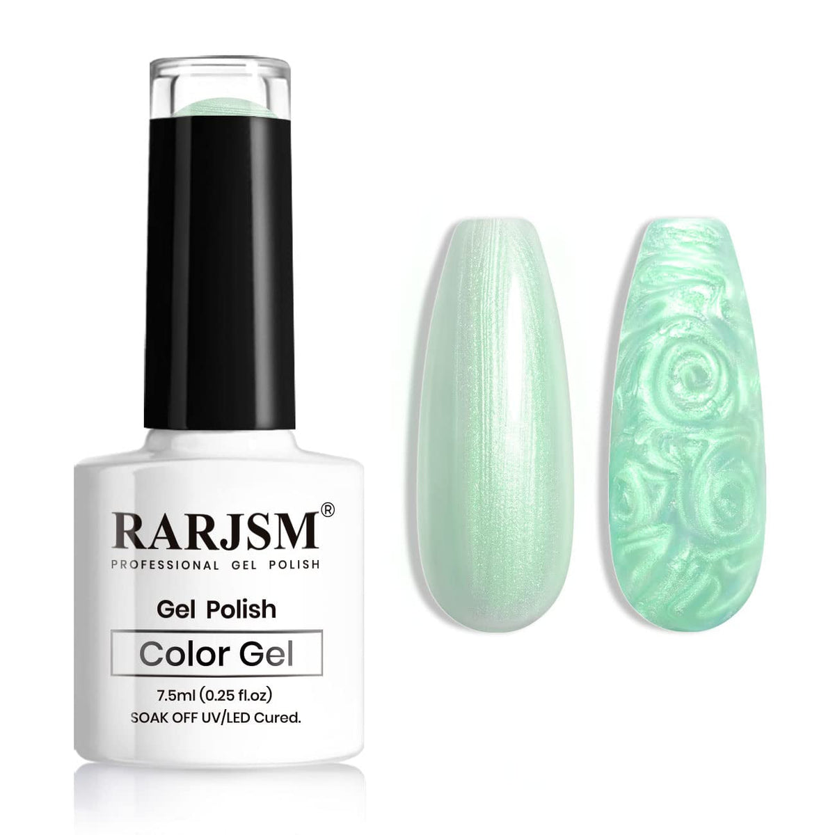 Pearl Gel Nail Polish, Glitter Drawing Gel Polish Shimmer Mermaid Nail Gel Soak Off UV Gel for Salon Home DIY Manicure Use