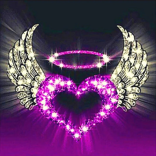 DIY 5D Diamond Painting Heart Full Drill with Number Kits Home Decor Wall Painting The Gift Arts and Crafts for Adults,Teenagers,The Old