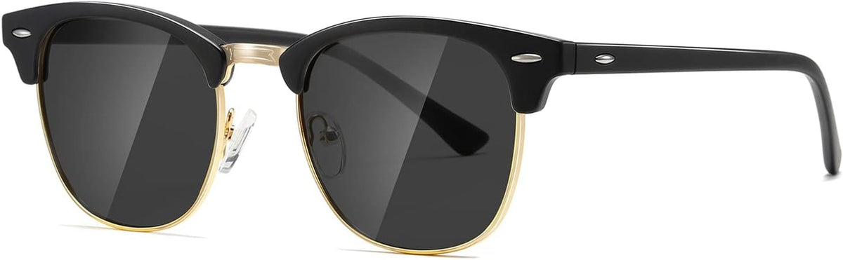 Polarized Sunglasses For Women And Men Semi Rimless Frame Retro Sun Glasses AE0369